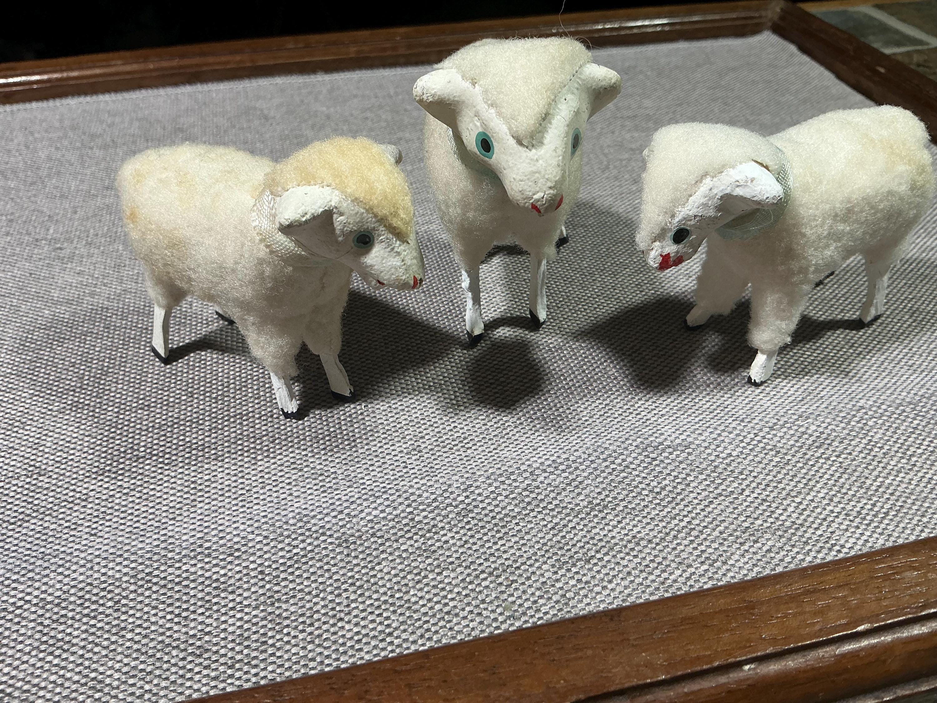 Antique Black Putz Sheep - Etsy