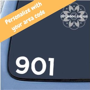 Area Code - decal sticker YETI RTIC SWELL