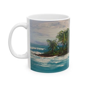 Tropical Paradise Ceramic Mug, Ocean-Inspired Gift for Beach Lovers, Coffee Cup for Home or Office, Perfect for Summer Celebrations, [...]