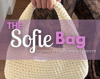 The Sofie Bag Crochet Pattern – Chunky Modern Handbag (Beginner Friendly) (PDF Download)