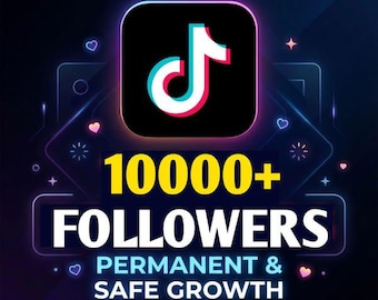 TikTok 10000+ Real Follwers | Fast Delivery | Boost Your Profile Growth Instantly | Safe & Permanent