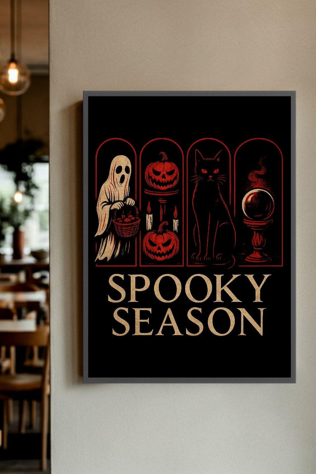 Spooky Season Wall Art | Gothic Halloween Poster | AHS Inspired