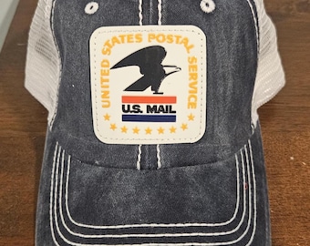 Ladies USPS U.S. Mail Medium Blue Vintage Bucket Hat - Etsy