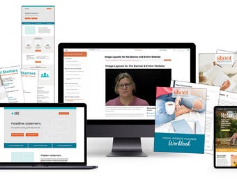 Visual Website Content Planner + Workbook, Checklists, Starters & Examples