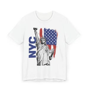 NYC Statue of Liberty T-Shirt: Unisex American Pride Graphic Tee