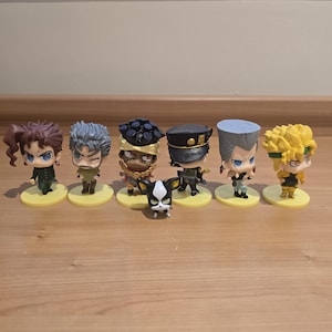 JoJo Mini Figures 7cm | Avdol, Dio, Jotaro, Polnareff, Kakyoin, Iggy, Joestar | Anime Collectibles, JoJo’s Bizarre Adventure