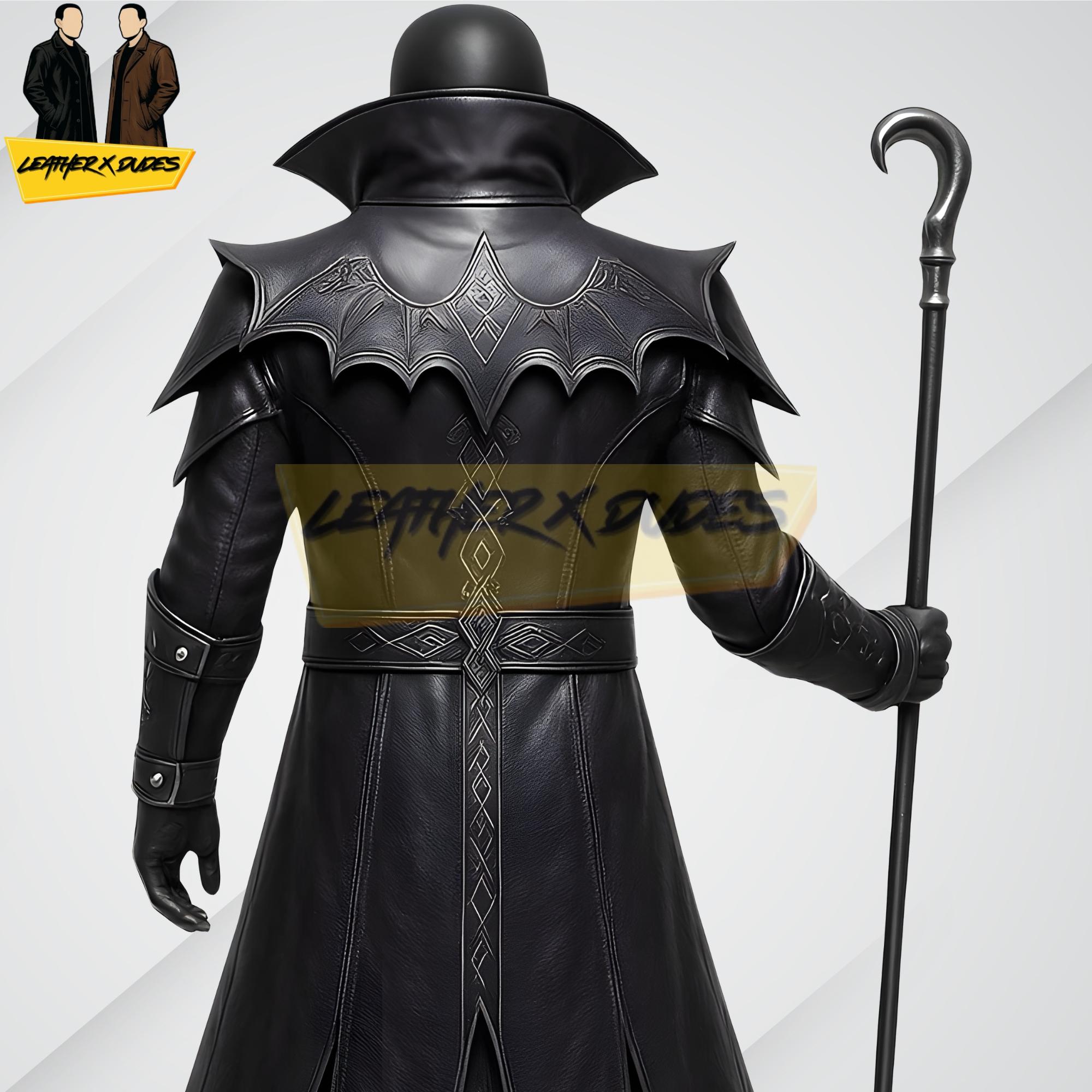 Goth Rumi Dark Mage Leather Costume | Gothic Wizard Rumi Cosplay Outfit | Fantasy ...