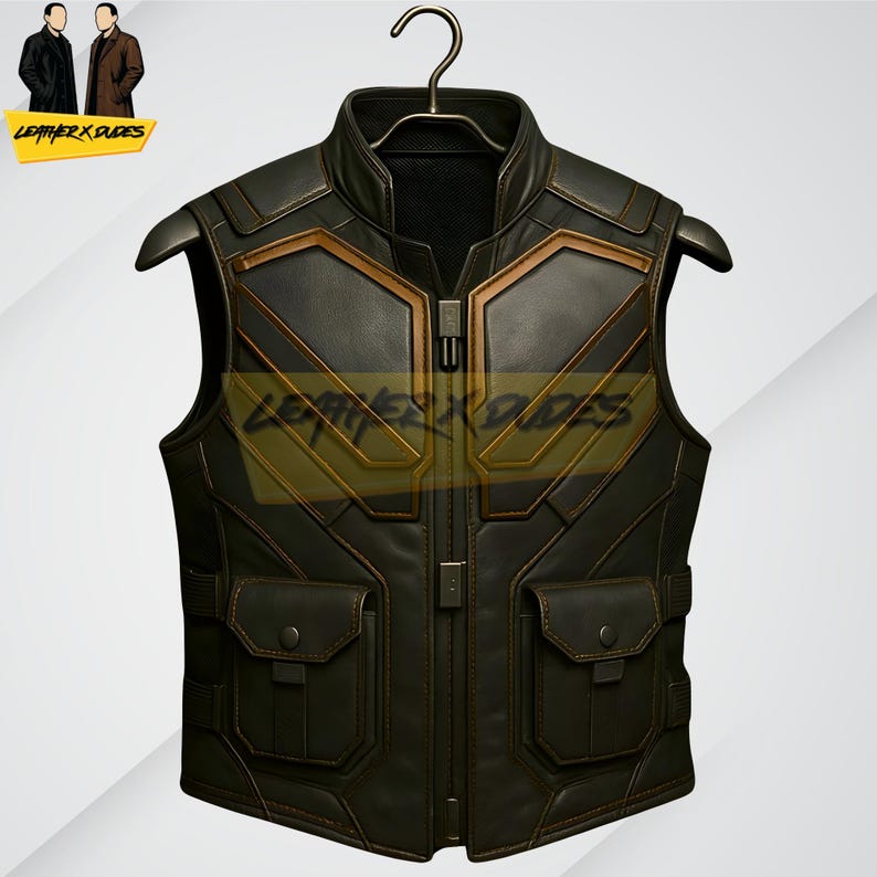 Handmade Black & Gold Tactical Shadow Warlord Vest | Ruthless Combat ...