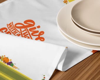 GIVE THANKS Table runner