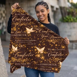 Tú eres mi consuelo Consuelo / Versículo bíblico sobre la fe Palomas Ropa de cama estrellada