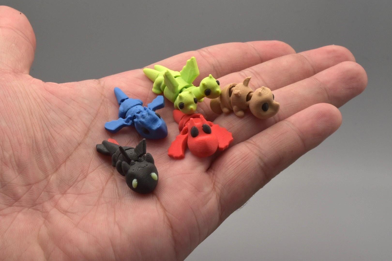 Mini HTTYD Dragon Set- Toothless, Stormfly, Barfbelch, Hookfang
