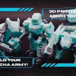 Azure Seraphim Mech Collection- 3d Printed Collectible Machines | Choose Individual Model or Full Faction Pack