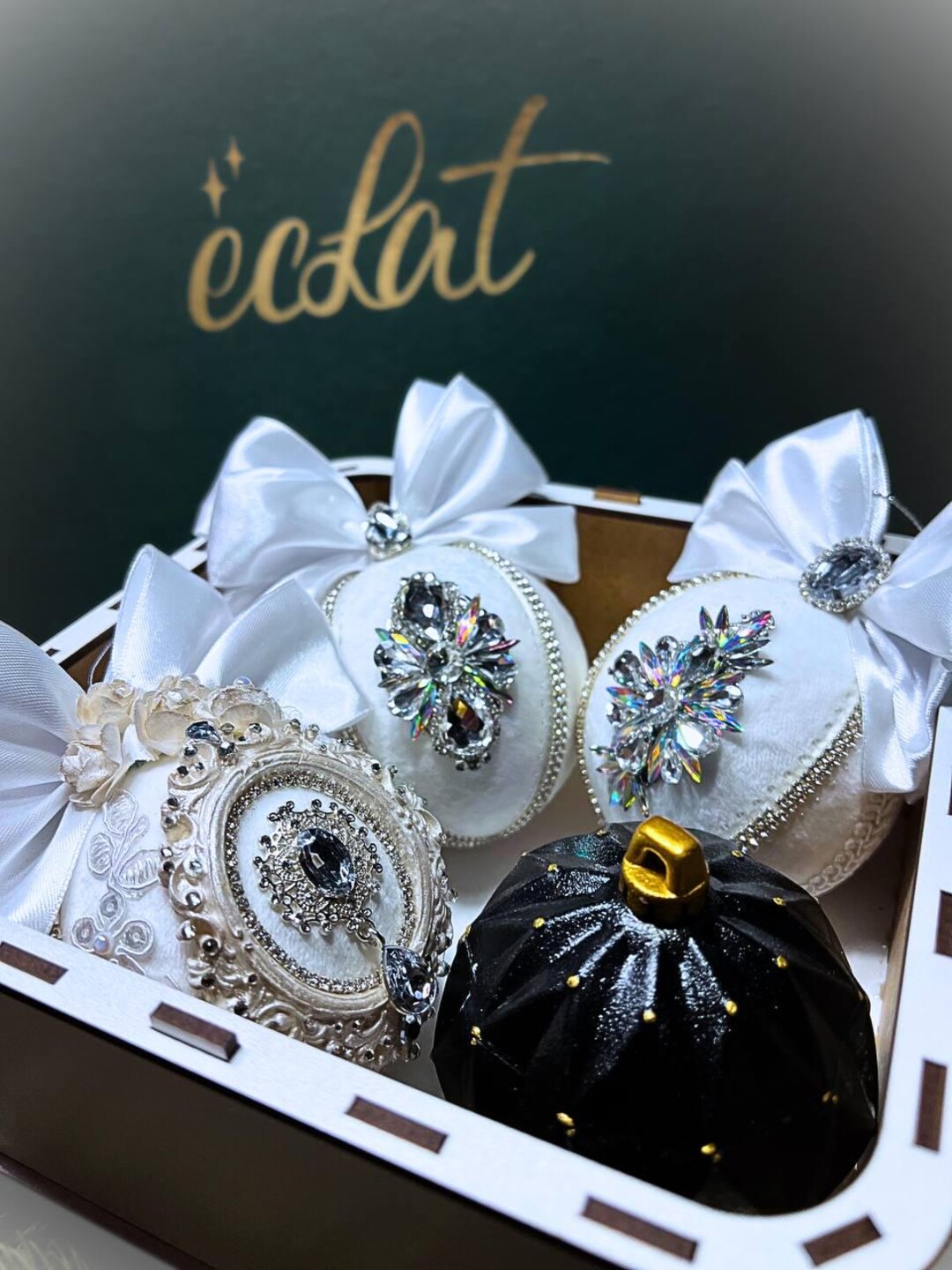 Christmas Ornament & Candle Gift Set | Soy Wax Holiday Decor | Handmade ...