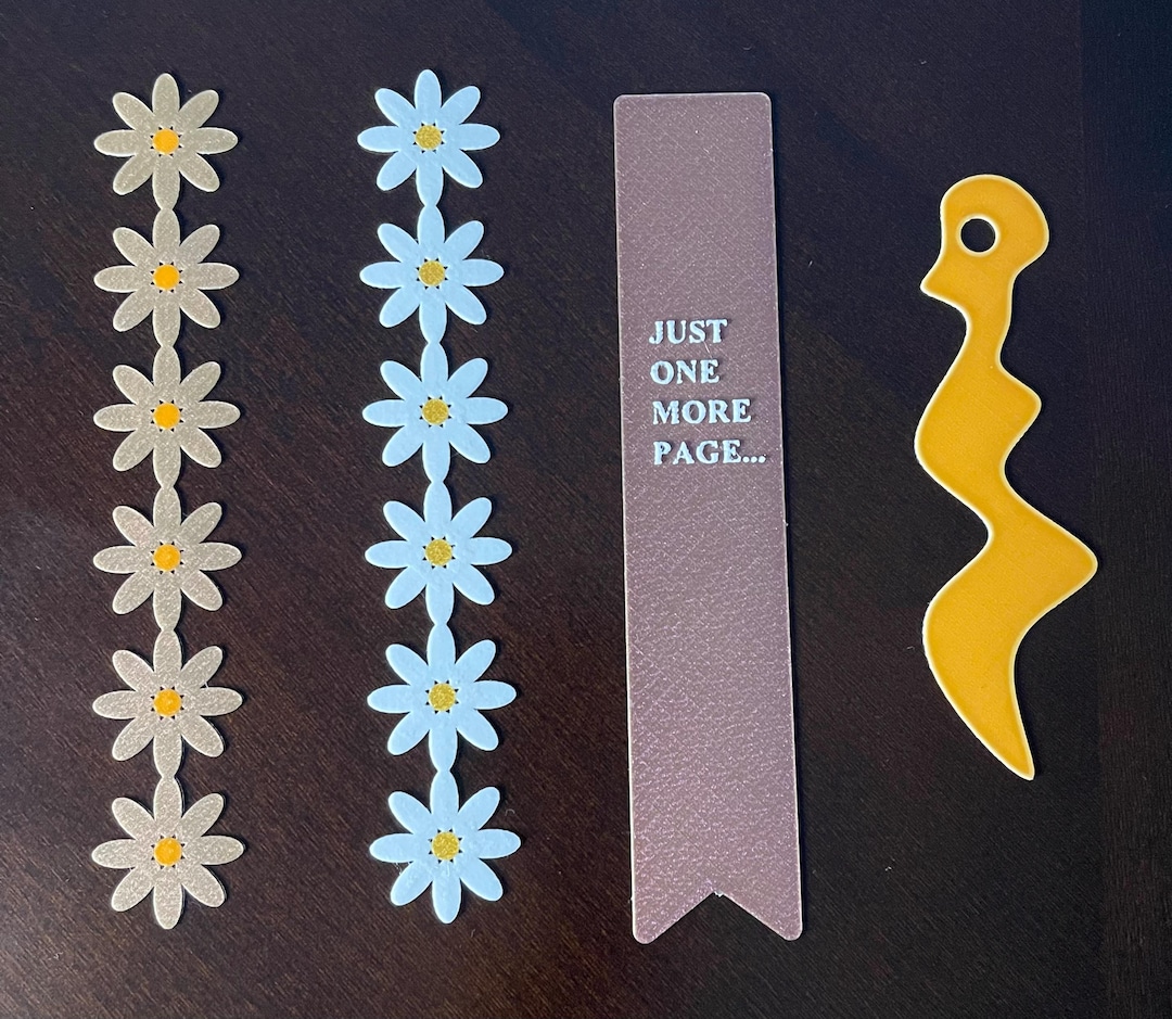 3D Printable Bookmark STL Bundle - Etsy