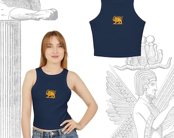 Persischer Löwe und Sonne Tank Top