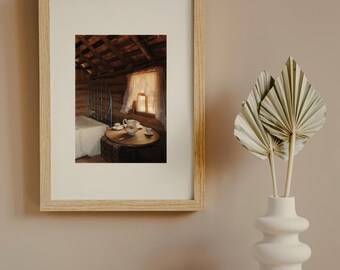 Vintage Teetasse Stillleben Print: Rustikaler Cottagecore Fotografie (digitaler Download)