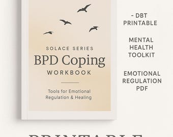 Werkboek borderline-stoornis: afdrukbare toolkit geestelijke gezondheid | Werkbladen borderline-persoonlijkheidsstoornis | Emotionele regulatie pdf