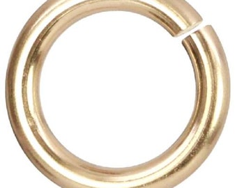 Open Jump Ring 14Kt Gold Filled 18ga 10mm  - 10pcs (10511)/1