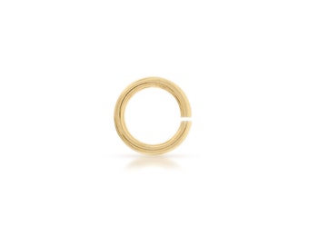 14Kt Gold Filled 20gauge 8mm Open Jump Ring - 50pcs Discounted wholesale price Thick and strong (3526)/5