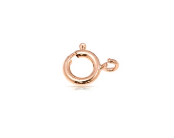 14Kt Rose Gold Filled 5.5mm Spring Ring With Open Ring - 20pcs Wholesale prices Made in Italy (4266)/1