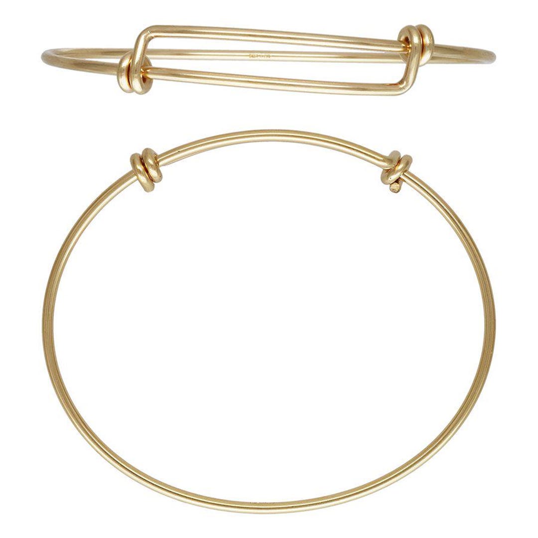 Adjustable Bangle 14kt Gold Filled 7.0 - 8.5