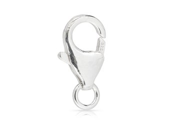 Clasps, Trigger Lobster Clasp W/ Ring, Sterling Silver, 8.2mm - 50pcs 20% discounted price Wholesale price (2128)/5