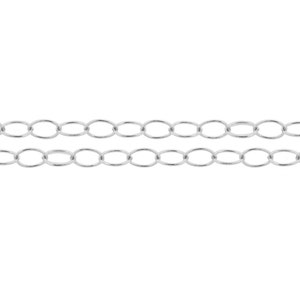 Sterling Silver 3x2mm Cable Chain - 5ft (2347-5)/1