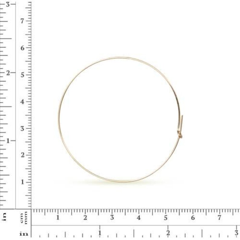 Wire Beading Hoop 14kt Gold Filled 21ga 45mm 2 Etsy