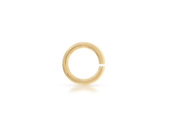 Gold Jump rings 14kt Gold Filled 22gauge 5mm Open Jump Rings - 20pcs (2763)/1