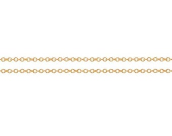 14Kt Gold Filled 1x1.2mm Cable Chain - 60ft (20ft x 3) Bulk Chain Discounted Price (2474-20)/3