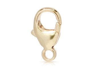 Clasps, Oval Lobster Clasp, 14Kt Gold Filled, 9x5mm - 5pcs Wholesale price (2871)/1