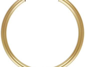 14Kt Gold Filled Endless Hoop Earwire 16x1.25mm - 2 pairs Wholesale Price (13230)/1