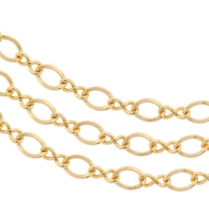 14Kt Gold Filled 3.4mm Figure Eight chain Strong Chain  - 20ft Made in USA 20% discounted lowest price (5311-20)/1
