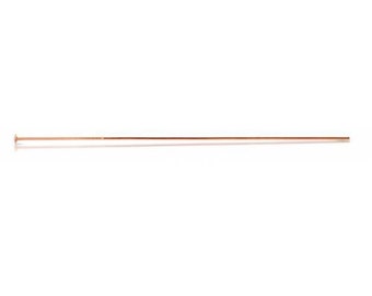 14Kt Rose Gold Filled 24ga 1.5" Headpins - 100pcs Wholesale price 20% discounted - NEW & IMPROVED (4531)/5