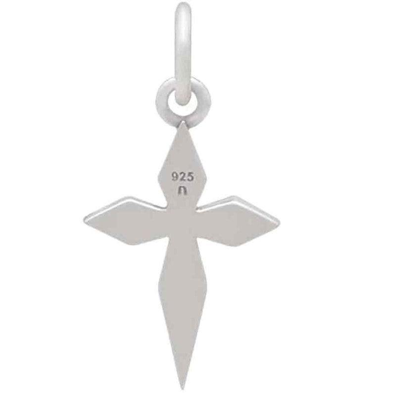 Sterling Silver Layered North Star Charm 20x10mm 1Pc Wholesale Price 13650/1 image 5