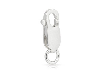 Clasp, Lobster Clasp W/ Open Ring, Sterling Silver, 10.3 - 125pcs 35% Discounted Price Great Quality (3348)/25