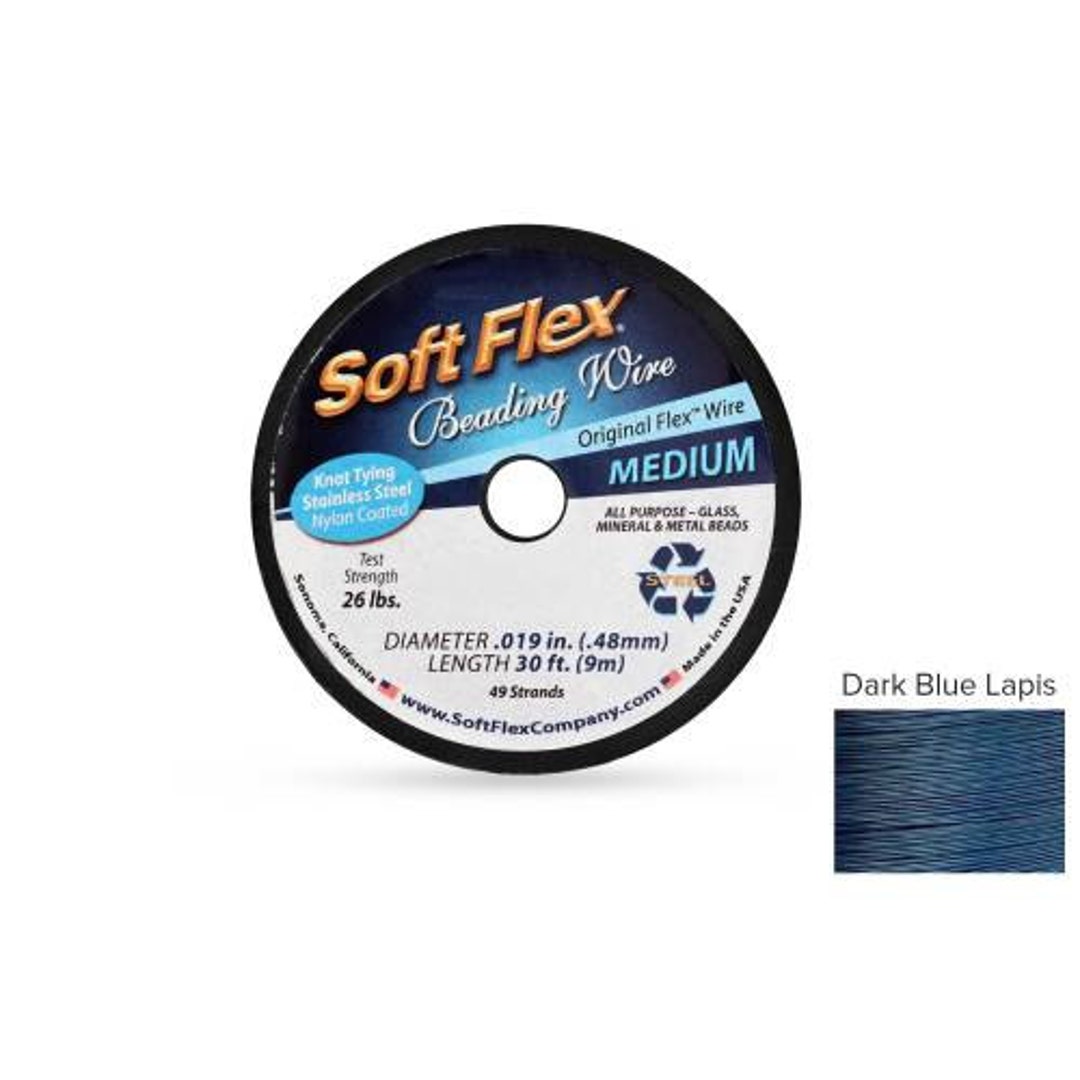 Soft Flex Beading Wire, Satin Silver.019 inch, 30 Feet | BDC-419.00