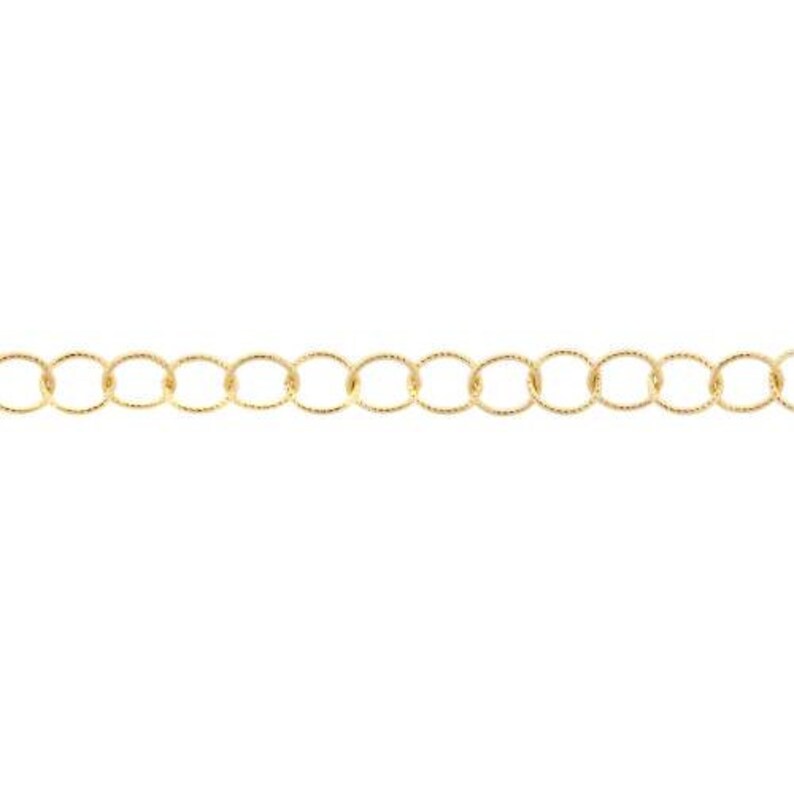 14Kt Gold Filled 5.3mm Twisted Round Cable Chain - 20ft Soldere 14Kt Gold Filled 5.3mm Twisted Round Cable Chain - 20ft Soldere