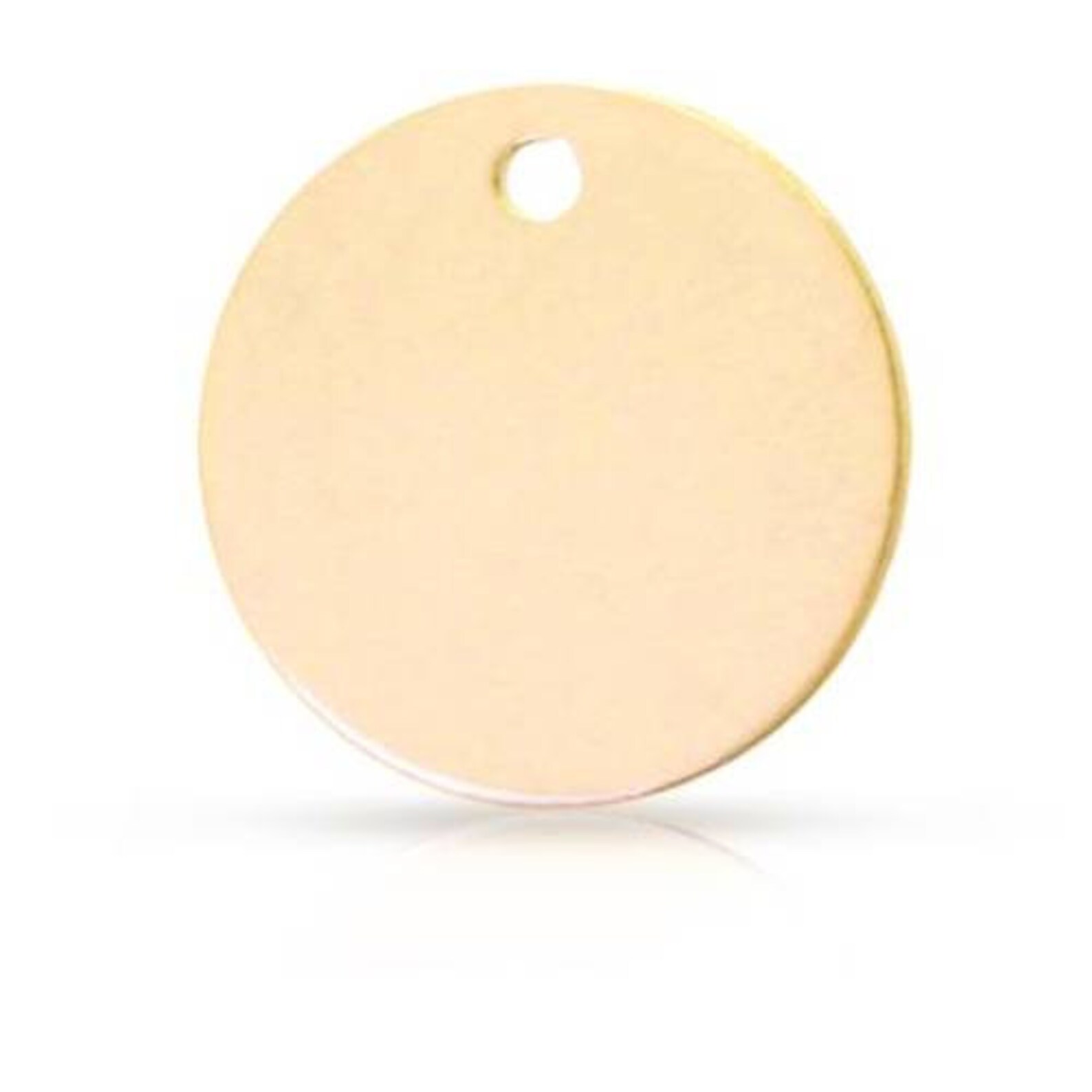 14Kt Gold Filled 20Gauge Stamping Disc Round Blank 9mm 4 Etsy