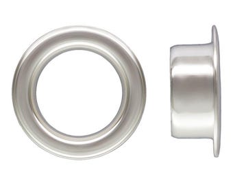 Sterling Silver 4.0mm OD Bead Grommet 3.7mm Hole - 50pcs (14235)/1