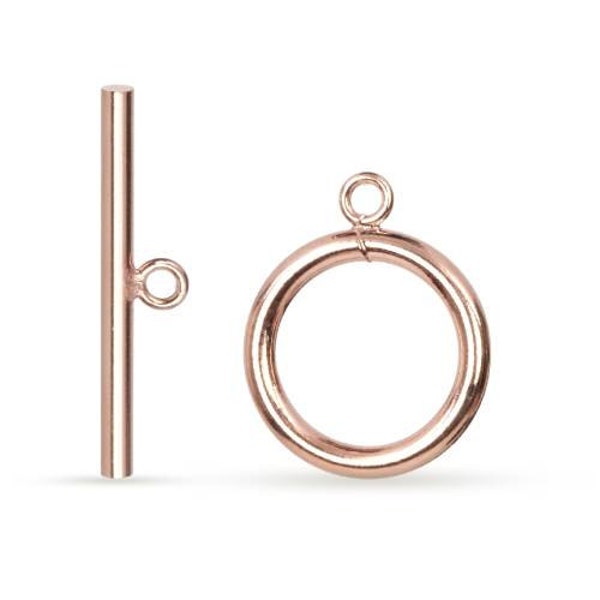 Toggle Clasp 14Kt Rose Gold Filled 11mm   - 1Set Wholesale Quantity (10587)/1