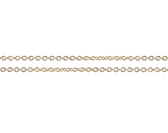 14Kt Gold Filled 1x1.2mm Cable Chain - 100ft  Bulk Chain Discounted Price (2474-100)/1