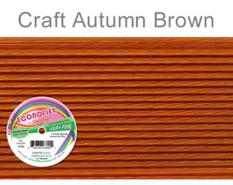 Econoflex, Very Fine Autumn Brown Wire, .010 Diameter  - 30Ft Wholesale Price (11345)/1
