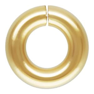 Jump rings, Click and Lock, Open, 14kt Gold Filled, 20ga 3mm - 50pcs (2760)/1