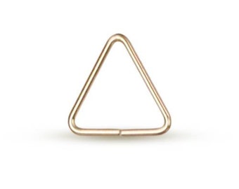 Jump Ring Open Triangle 14Kt Gold Filled 19.5ga 10mm  - 20pcs (10497)/1