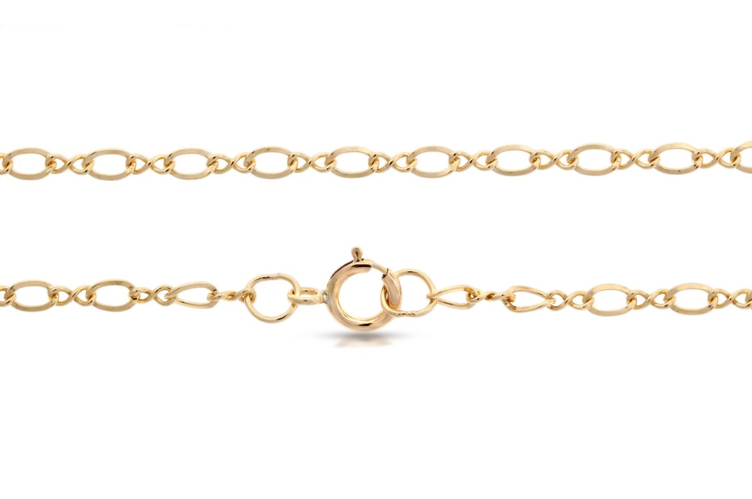 14kt Gold Filled 2.3mm 20 Figure Eight Chain 1pc Made - Etsy