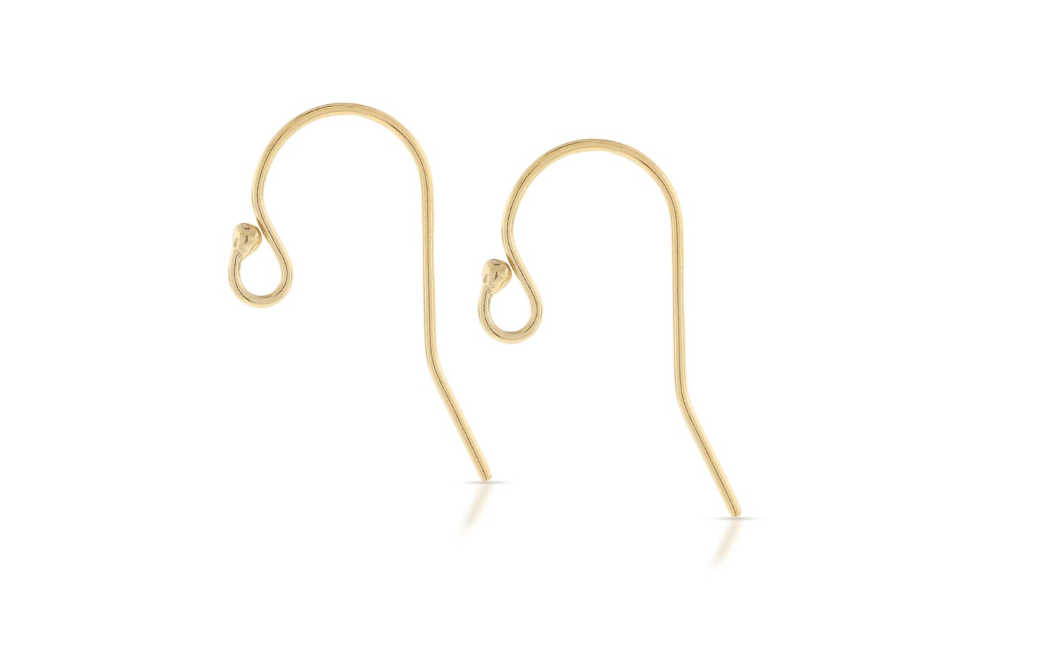 Ear wire, French Hook Ball End, 14Kt Gold Filled, 20x11.5mm - 25pairs…