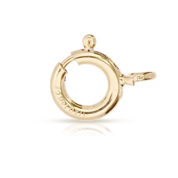 Clasps, Spring Ring With Open Ring, 14Kt Gold Filled, 5mm - 100pcs 20% Discounted Price Great Quality (3012)/5
