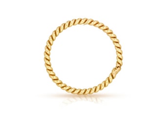 14Kt Gold Filled 20ga 4mm Twisted Closed Jump rings  - 20pcs High Quality Jump Rings (6492)/1