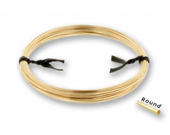 24 Gauge Wire, Half Hard Wire, 14Kt Gold Filled, 24Gauge Round Wire - 1/2 Troy Ounce - Made in USA (5839)/1